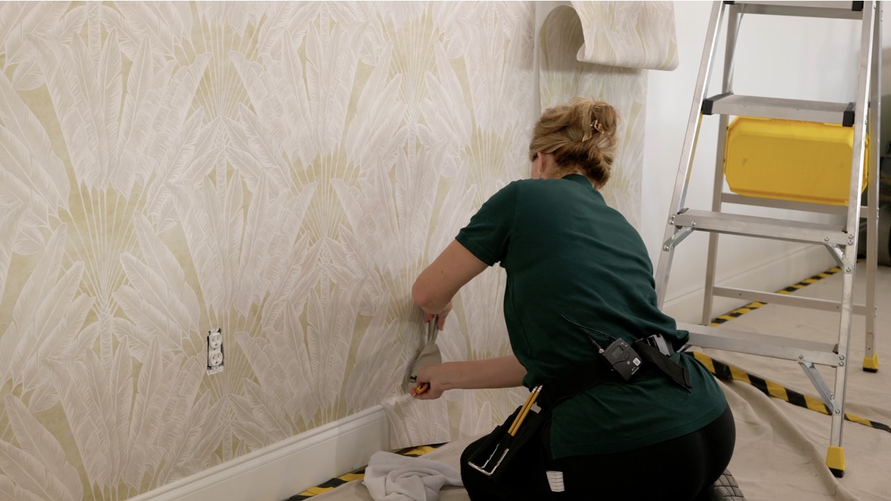 Wallpaper installation process